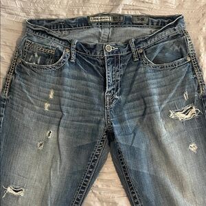 BKE Faded Blue Distressed Jeans